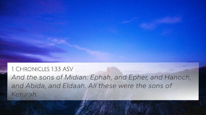 1 Chronicles 1:33 ASV 4K Wallpaper - And the sons of Midian: Ephah, and Epher, and - 4K Wallpaper Bible Verse