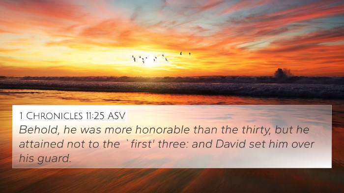 1 Chronicles 11:25 ASV Bible Verse Image