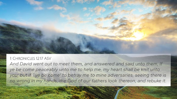 1 Chronicles 12:17 ASV Bible Verse Image