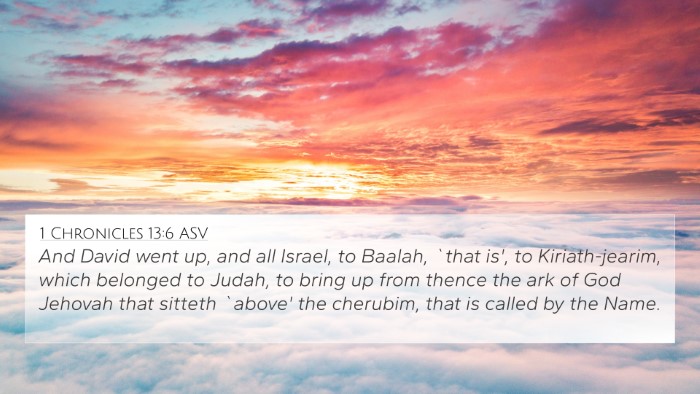 1 Chronicles 13:6 ASV Bible Verse Image