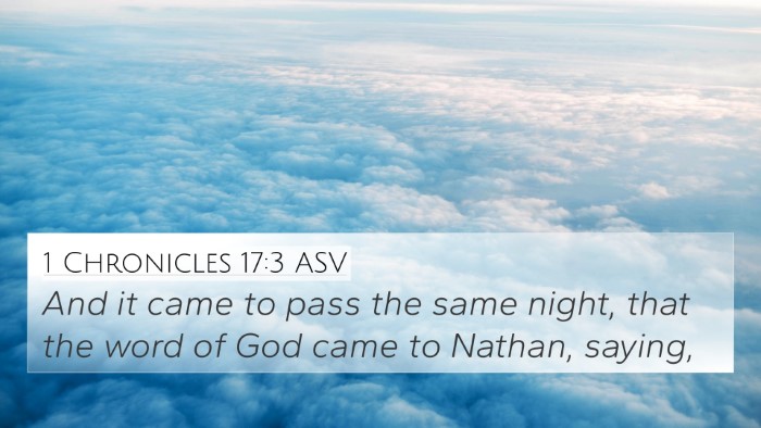 1 Chronicles 17:3 ASV Bible Verse Image