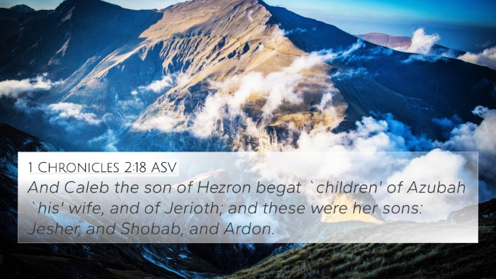 1 Chronicles 2:18 ASV Bible Verse Image