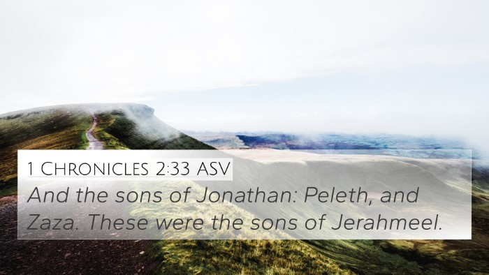 1 Chronicles 2:33 ASV 4K Wallpaper - And the sons of Jonathan: Peleth, and Zaza. These - 4K Wallpaper Bible Verse