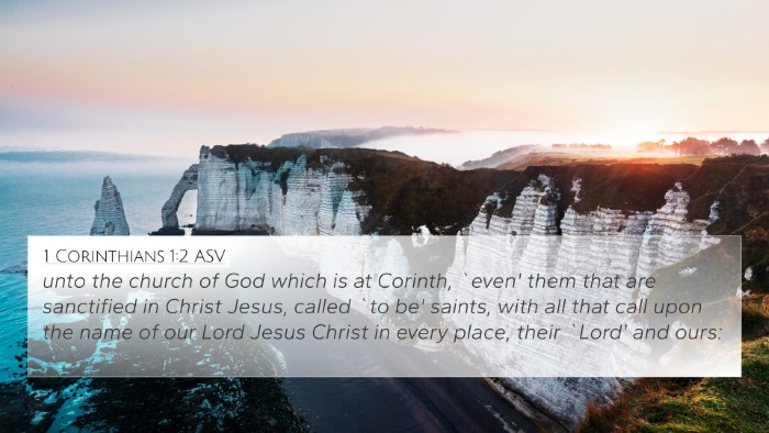 1 Corinthians 1:2 ASV Bible Verse Image