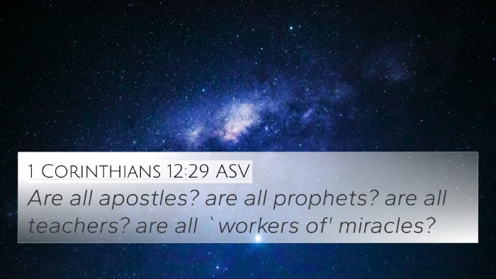 1 Corinthians 12:29 ASV Bible Verse Image