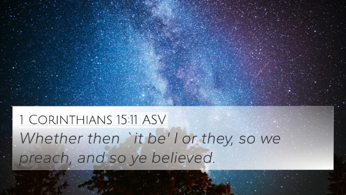 1 Corinthians 15:11 ASV Bible Verse Image