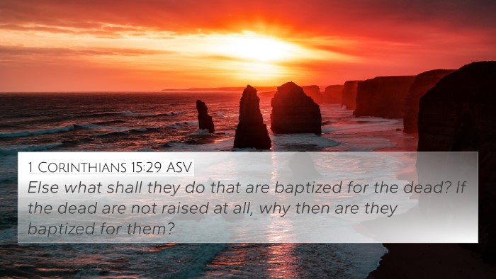 1 Corinthians 15:29 ASV 4K Wallpaper - Else what shall they do that are baptized for the - 4K Wallpaper Bible Verse