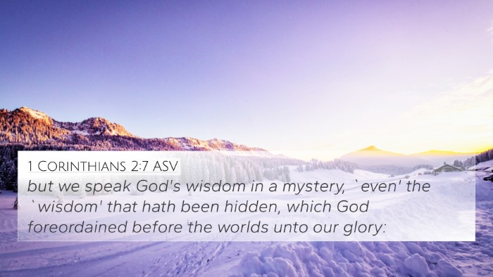 1 Corinthians 2:7 ASV 4K Wallpaper - but we speak God's wisdom in a mystery, `even' - 4K Wallpaper Bible Verse