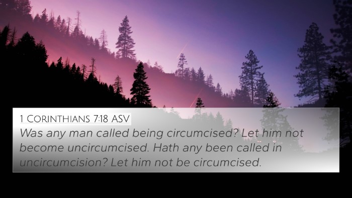 1 Corinthians 7:18 ASV Bible Verse Image