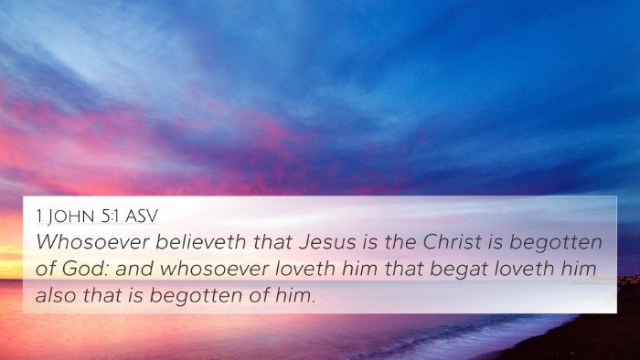 1 John 5:1 ASV Bible Verse Image