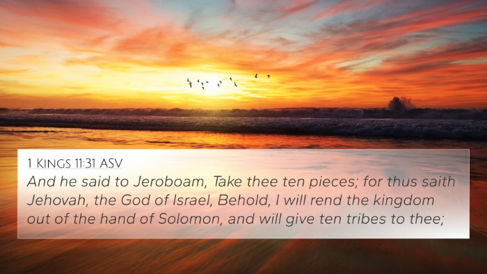 1 Kings 11:31 ASV Bible Verse Image