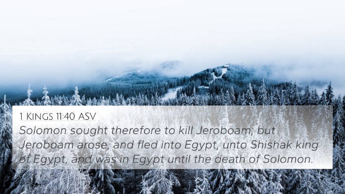 1 Kings 11:40 ASV Bible Verse Image