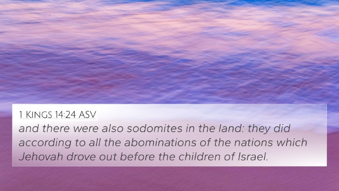 1 Kings 14:24 ASV Bible Verse Image