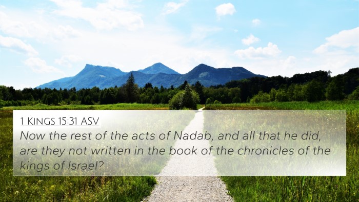 1 Kings 15:31 ASV Bible Verse Image