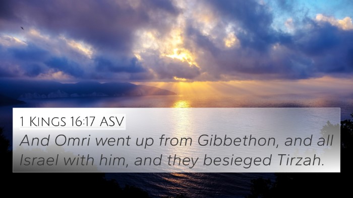 1 Kings 16:17 ASV Bible Verse Image
