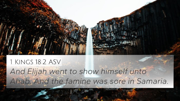 1 Kings 18:2 ASV 4K Wallpaper - And Elijah went to show himself unto Ahab. And - 4K Wallpaper Bible Verse