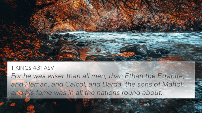 1 Kings 4:31 ASV Bible Verse Image