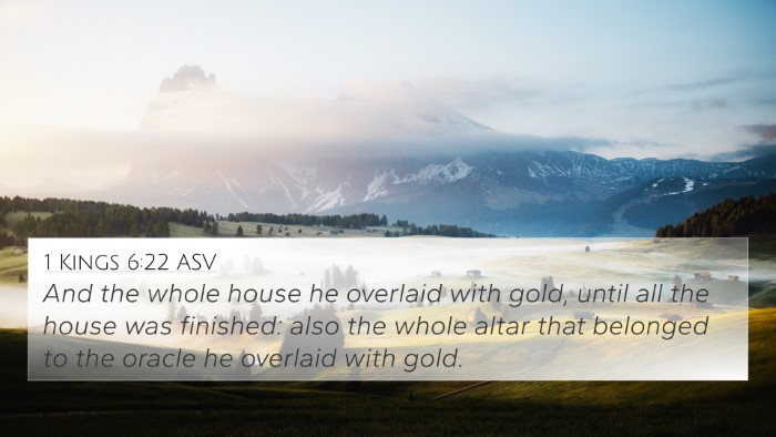 1 Kings 6:22 ASV Bible Verse Image
