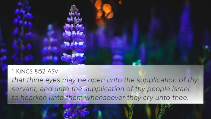 1 Kings 8:52 ASV 4K Wallpaper - that thine eyes may be open unto the supplication - 4K Wallpaper Bible Verse