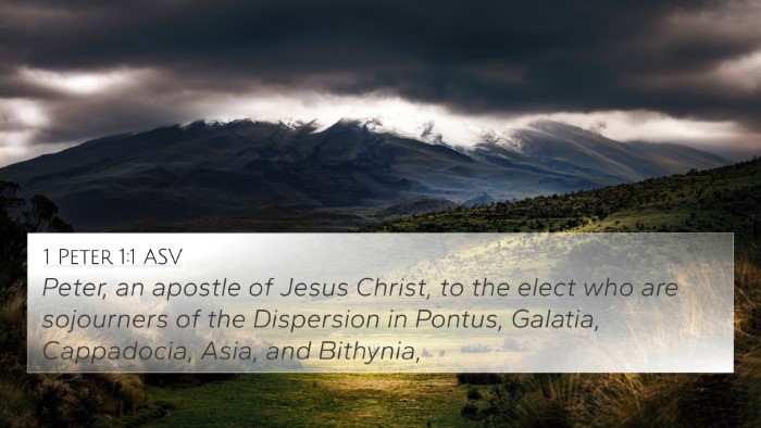 1 Peter 1:1 ASV Bible Verse Image