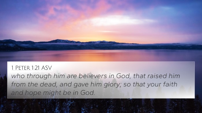 1 Peter 1:21 ASV Bible Verse Image