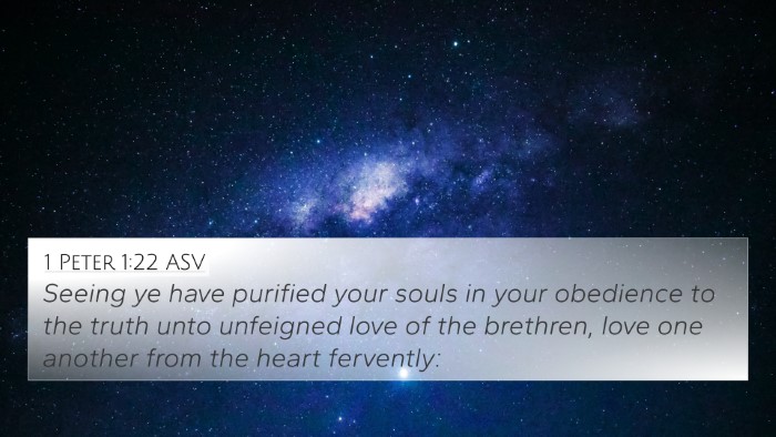 1 Peter 1:22 ASV Bible Verse Image