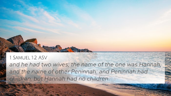 1 Samuel 1:2 ASV Bible Verse Image