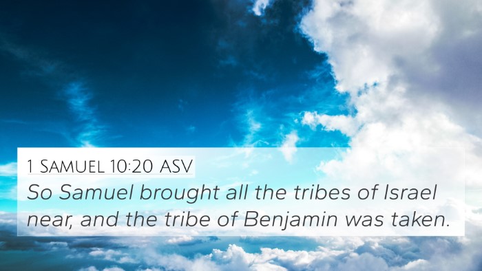1 Samuel 10:20 ASV 4K Wallpaper - So Samuel brought all the tribes of Israel near, - 4K Wallpaper Bible Verse