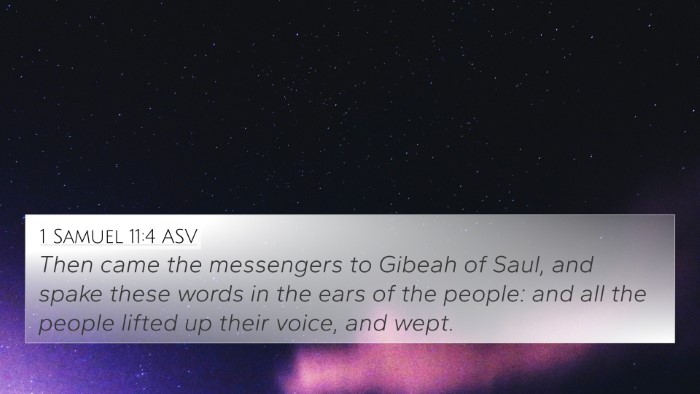 1 Samuel 11:4 ASV Bible Verse Image