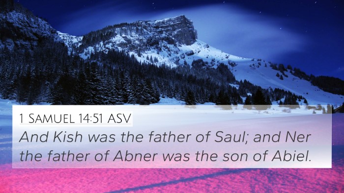 1 Samuel 14:51 ASV Bible Verse Image