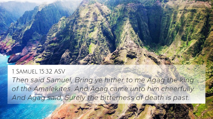 1 Samuel 15:32 ASV 4K Wallpaper - Then said Samuel, Bring ye hither to me Agag the - 4K Wallpaper Bible Verse