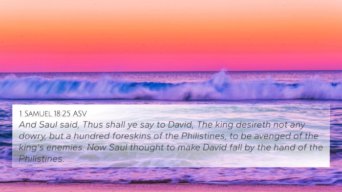 1 Samuel 18:25 ASV Bible Verse Image