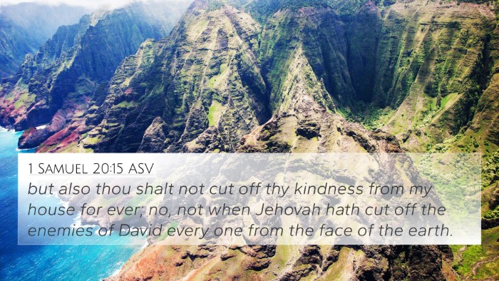 1 Samuel 20:15 ASV Bible Verse Image