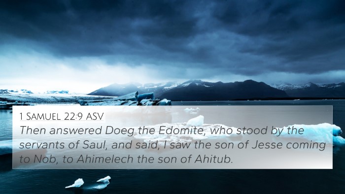 1 Samuel 22:9 ASV Bible Verse Image