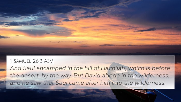 1 Samuel 26:3 ASV Bible Verse Image