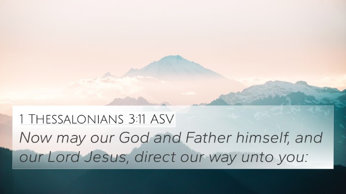 1 Thessalonians 3:11 ASV Bible Verse Image