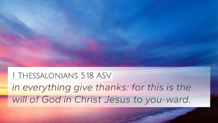 1 Thessalonians 5:18 ASV Bible Verse Image
