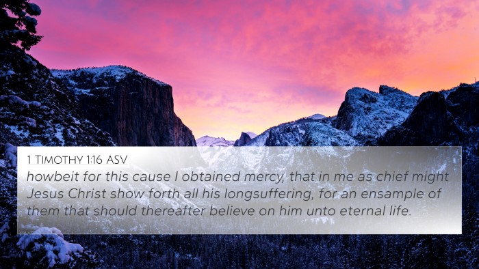 1 Timothy 1:16 ASV Bible Verse Image