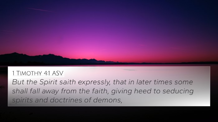 1 Timothy 4:1 ASV Bible Verse Image