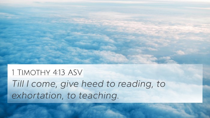 1 Timothy 4:13 ASV Bible Verse Image