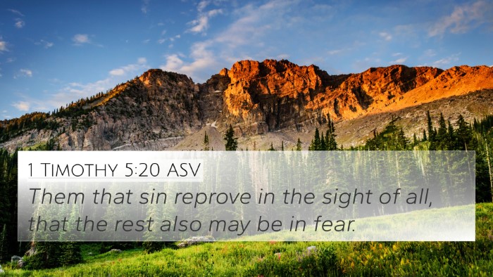 1 Timothy 5:20 ASV Bible Verse Image