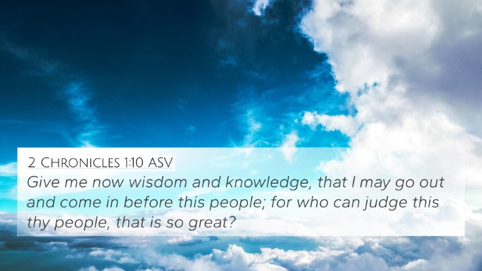2 Chronicles 1:10 ASV Bible Verse Image
