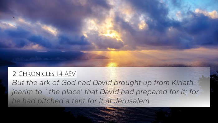 2 Chronicles 1:4 ASV Bible Verse Image