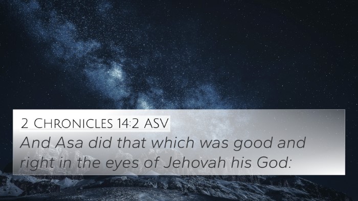 2 Chronicles 14:2 ASV Bible Verse Image