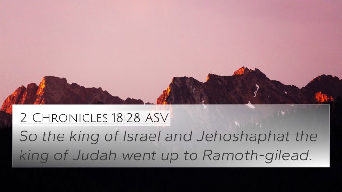 2 Chronicles 18:28 ASV Bible Verse Image