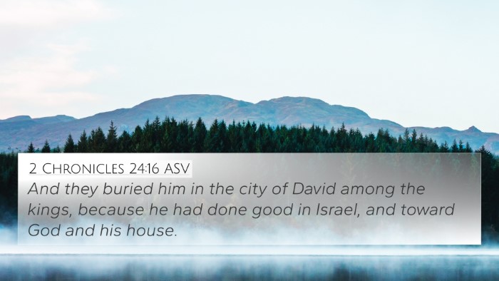 2 Chronicles 24:16 ASV Bible Verse Image