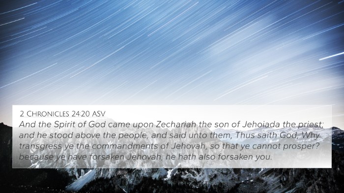 2 Chronicles 24:20 ASV Bible Verse Image