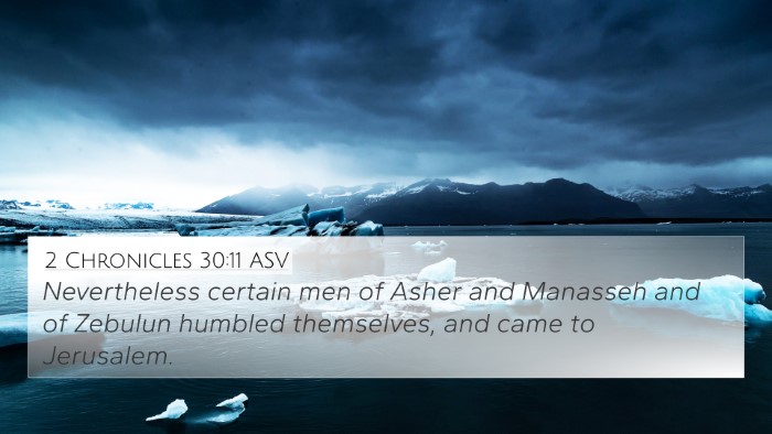 2 Chronicles 30:11 ASV Bible Verse Image