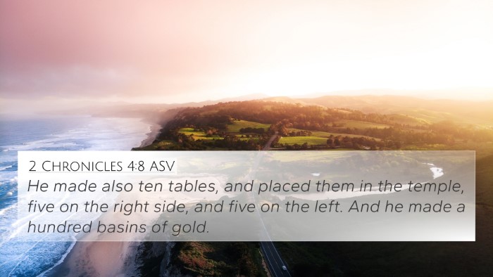 2 Chronicles 4:8 ASV Bible Verse Image