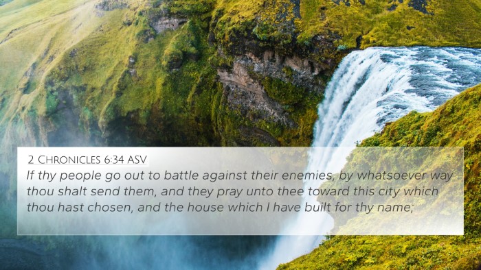 2 Chronicles 6:34 ASV Bible Verse Image